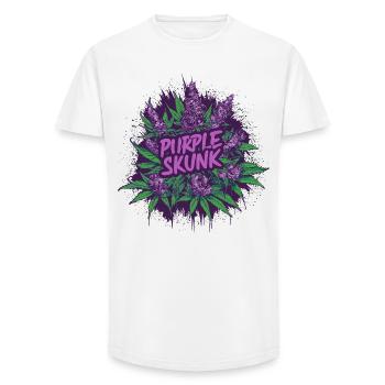 Purple Skunk - Long Fit Men's T-Shirt - white - Front - AI Model Male 185 light (185cm)