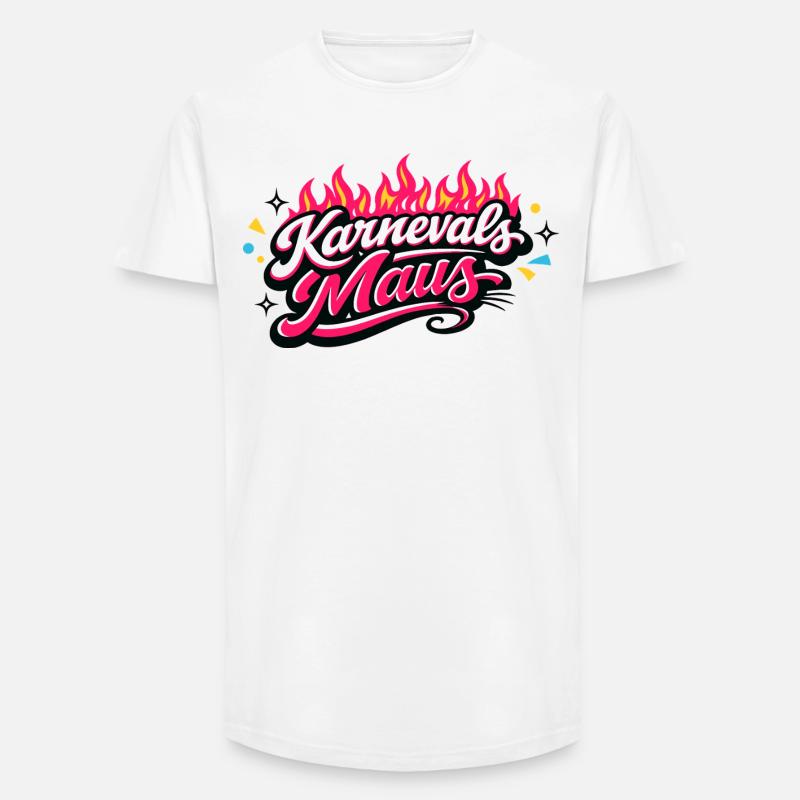 Karnevalsmaus Köln - Kölner Karneval Design - Long Fit Männer T-Shirt - Weiß