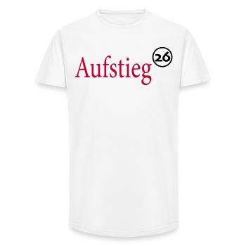 Aufsteiger 2026 Aufstieg - Long Fit Männer T-Shirt - Weiß - Vorne - AI Model Male 185 light (185cm)
