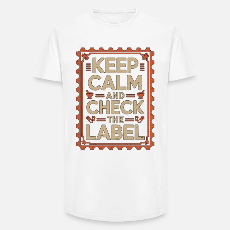 Pharmacist Student Counting Pills Pharmacy Trainee - Long Fit Männer T-Shirt - Weiß