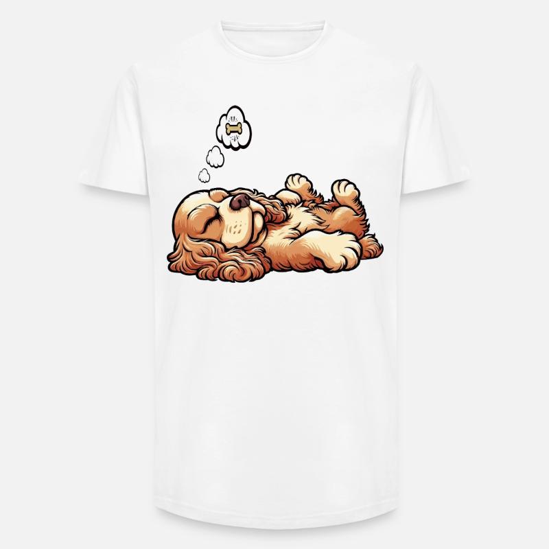 Cocker Spaniel Cockerhund Cocker Spaniel Besitzer - Long Fit Männer T-Shirt - Weiß