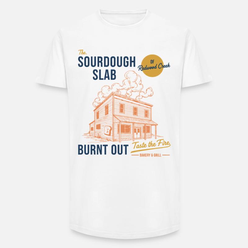 Sauerteigbrot-Backer Die Sauerteigplatte - Long Fit Männer T-Shirt - Weiß