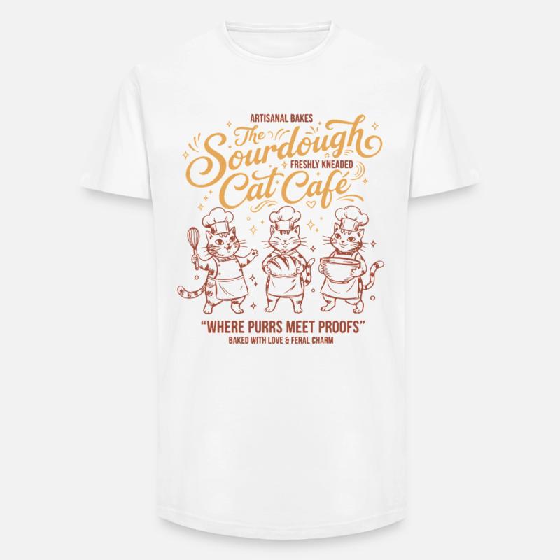 Sourdough Bread Baking Baker Sourdough Starter - Long Fit Men's T-Shirt - white