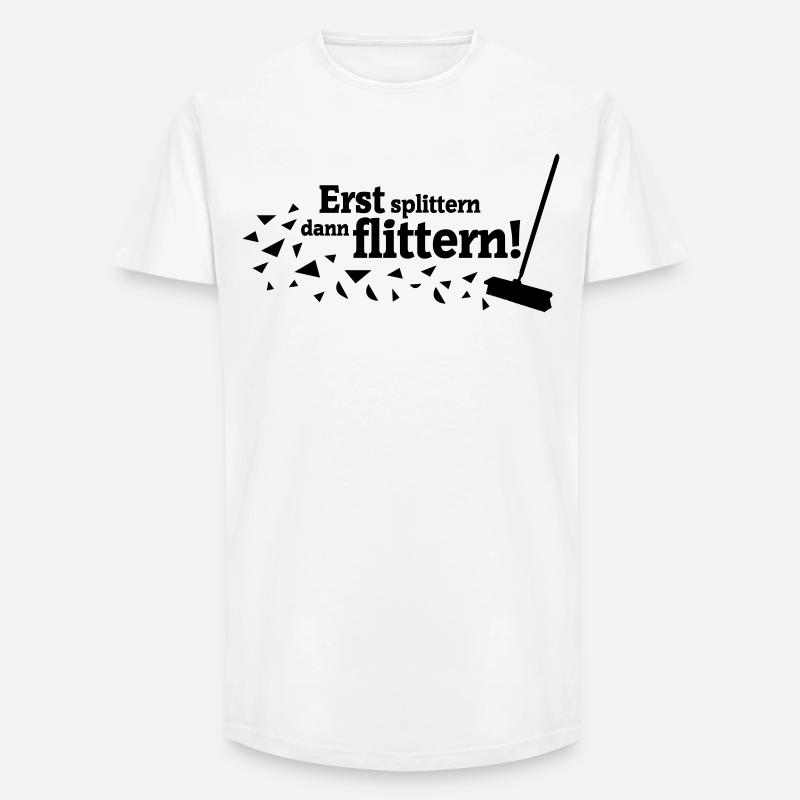 Polterabend Spruch - Long Fit Männer T-Shirt - Weiß