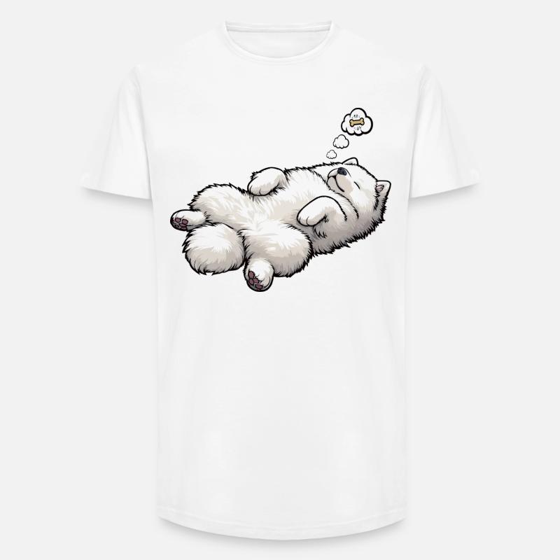 Samoyed Samoyed Owner Samoyed Lovers - Long Fit Men's T-Shirt - white