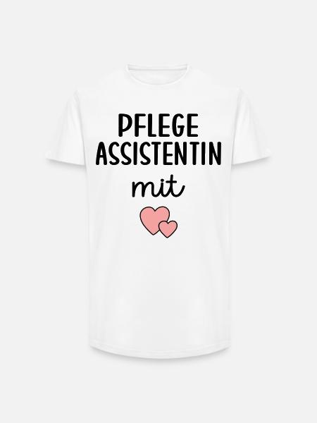 Pflegeassistentin Pflegefachassistenz - Long Fit Männer T-Shirt - Weiß