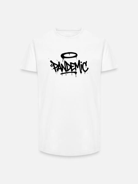Pandemic Graffiti Halo - Long Fit Männer T-Shirt - Weiß