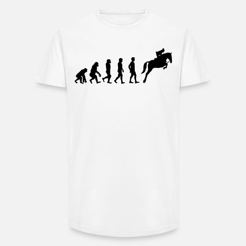 Reiter Evolution - Long Fit Männer T-Shirt - Weiß