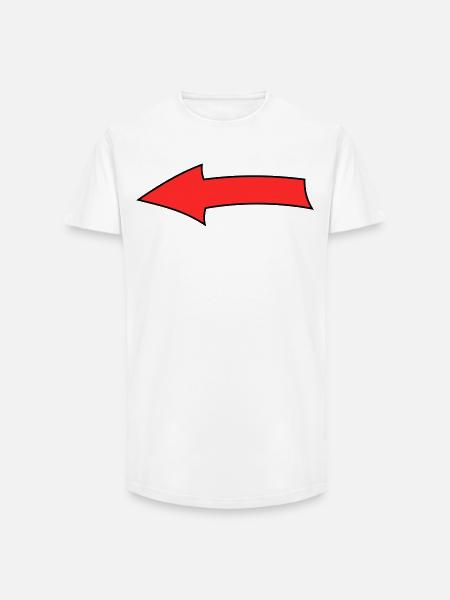 Pfeilbogen - Long Fit Männer T-Shirt - Weiß