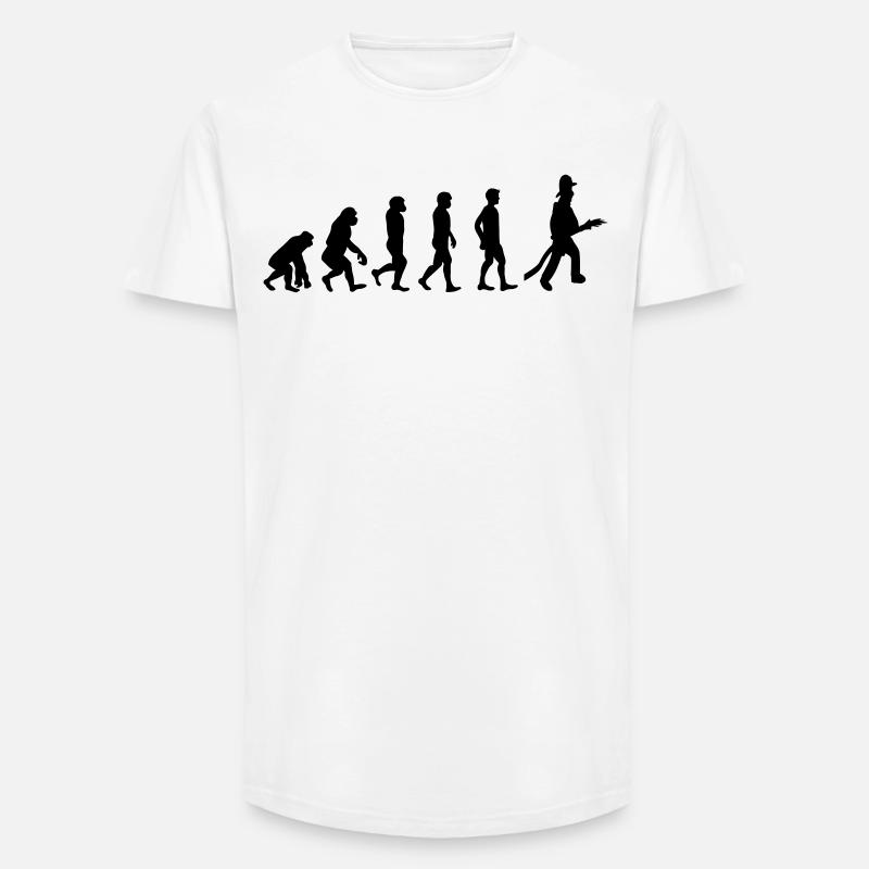 Fire evolution - Long Fit Men's T-Shirt - white