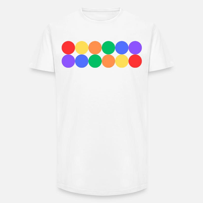 Rainbow Pride - Long Fit Männer T-Shirt - Weiß
