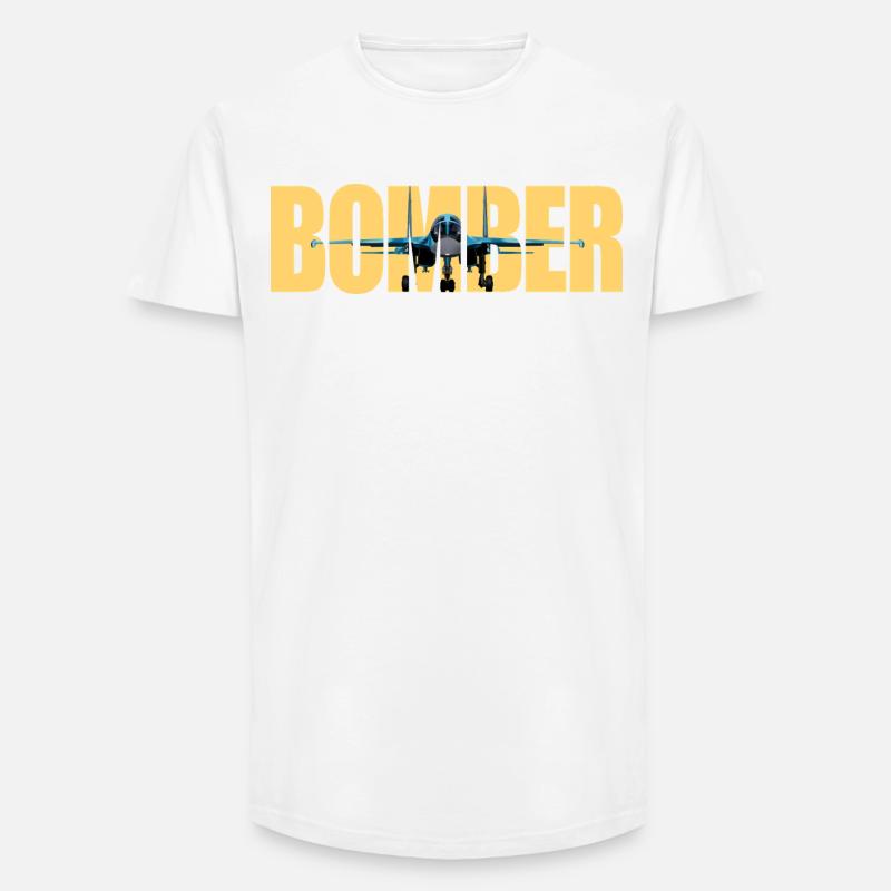 Bomber Su-34 - Long Fit Männer T-Shirt - Weiß