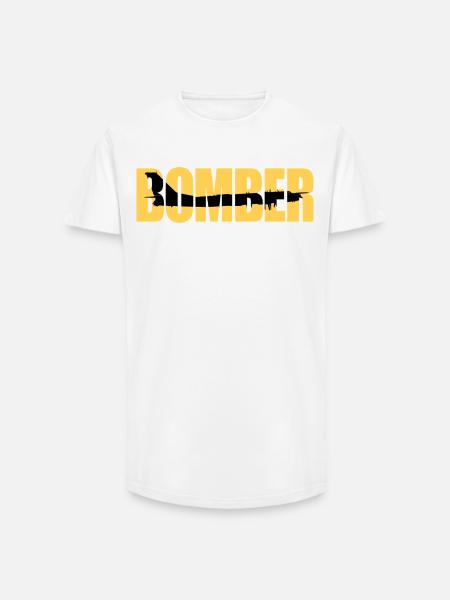 Bomber Tu-95 - Long Fit Men's T-Shirt - white