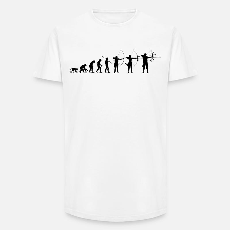 ArcheryKind_2026_Bk - T-shirt uomo a vestibilità lunga - bianco