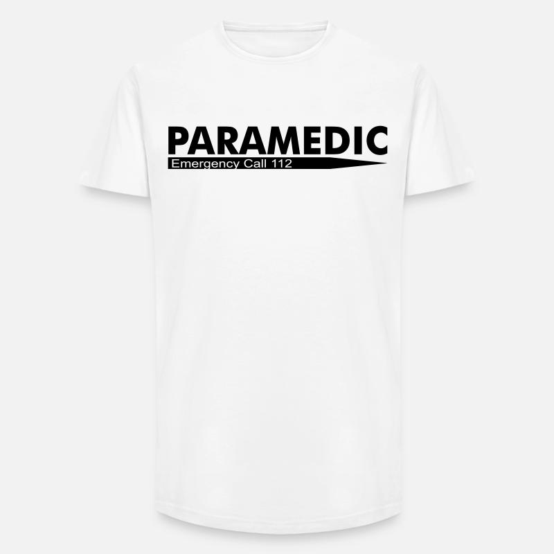 Paramedic Emergency Call 112 - Long Fit Männer T-Shirt - Weiß