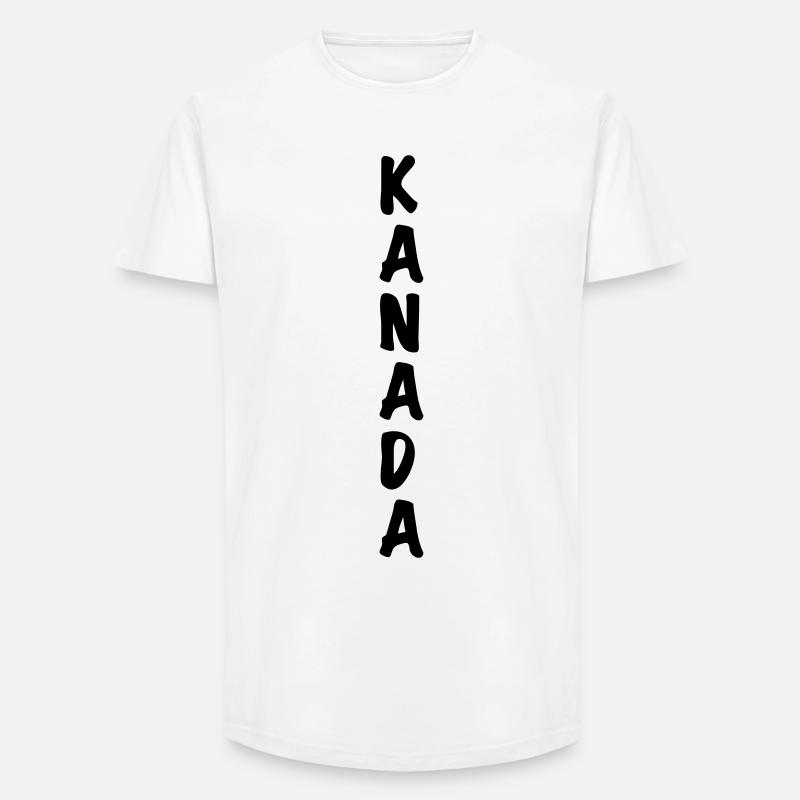 Kanada - Long Fit Männer T-Shirt - Weiß
