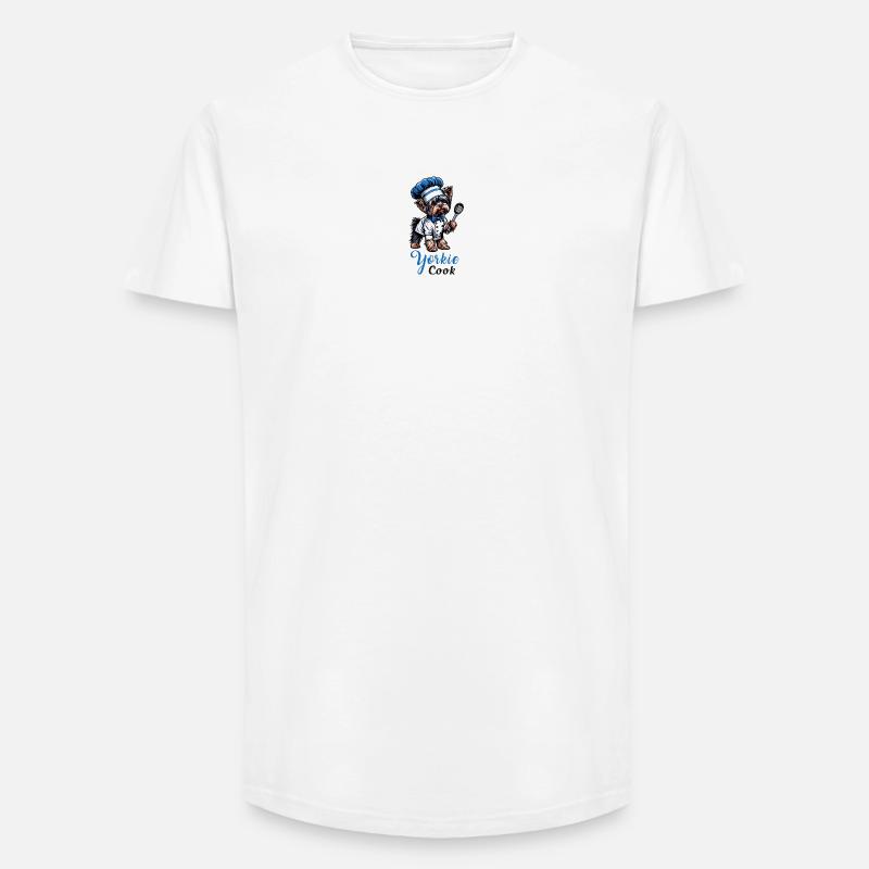 Yorkshire Terrier Koch - Long Fit Männer T-Shirt - Weiß