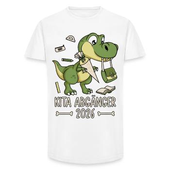 Daycare Graduate 2026 Dinosaur - Long Fit Men's T-Shirt - white - Front - AI Model Male 185 light (185cm)