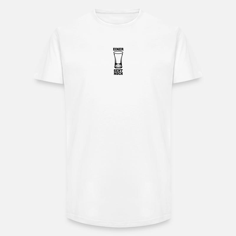 Einer geht noch Schnaps - Long Fit Männer T-Shirt - Weiß