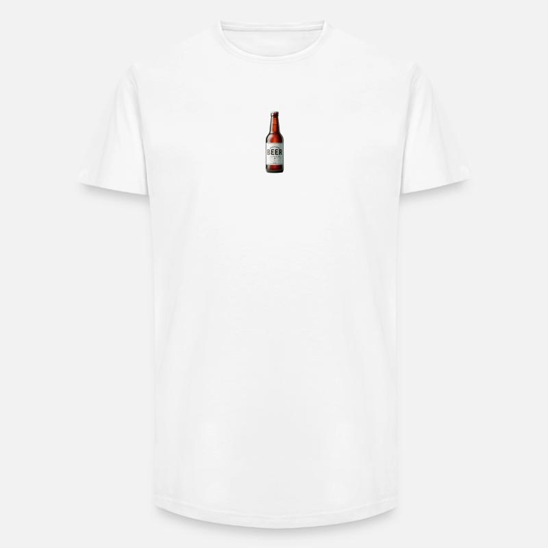 Bier - Long Fit Männer T-Shirt - Weiß