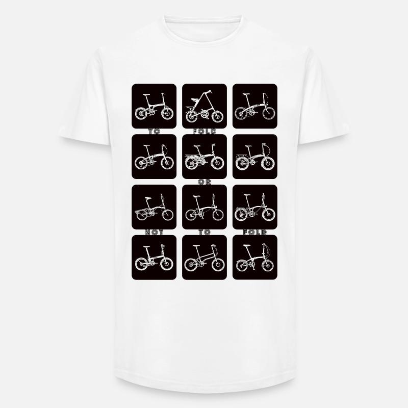 FALTEN ODER NICHT FALTEN - Long Fit Männer T-Shirt - Weiß