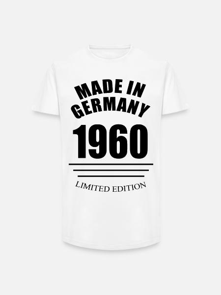 MADE IN GERMANY 1960 limited edition - Long Fit Men's T-Shirt - white