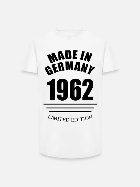 Made in Germany 1962 limited edition - Long Fit Men's T-Shirt - white