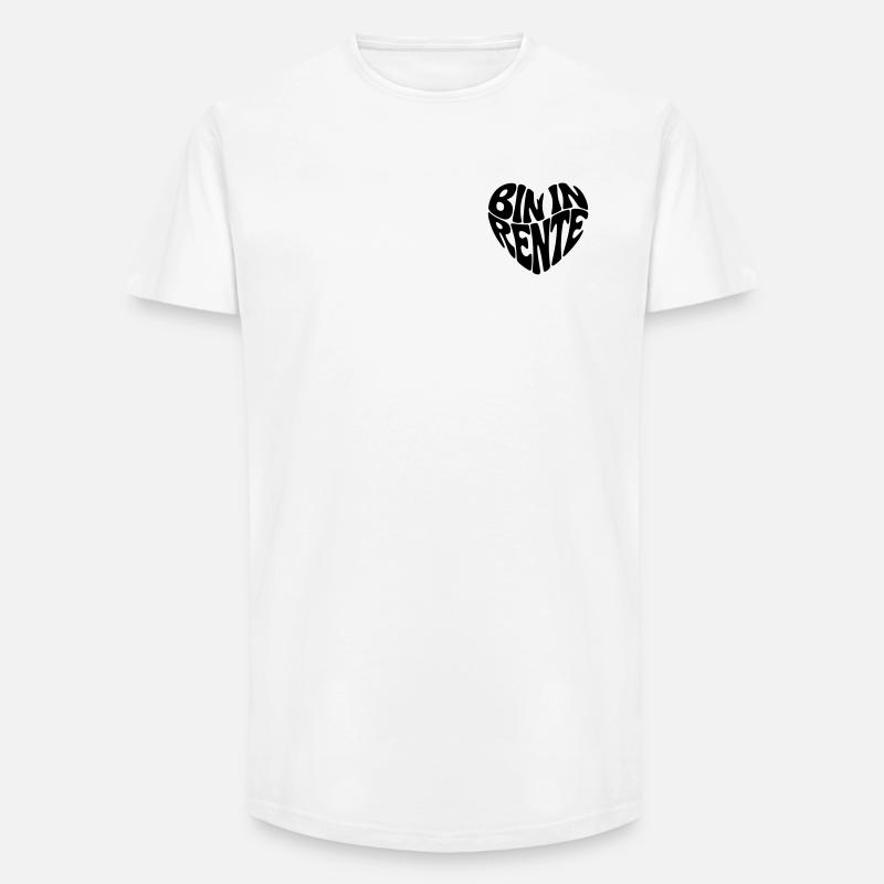Bin in Rente - Long Fit Männer T-Shirt - Weiß