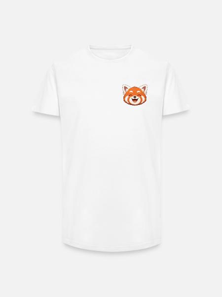 Sloth, the red panda all smiles - Long Fit Men's T-Shirt - white