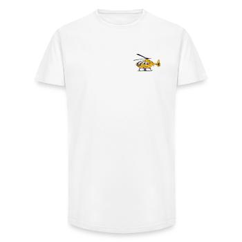 Rescue helicopter - Long Fit Men's T-Shirt - white - Front - AI Model Male 185 light (185cm)