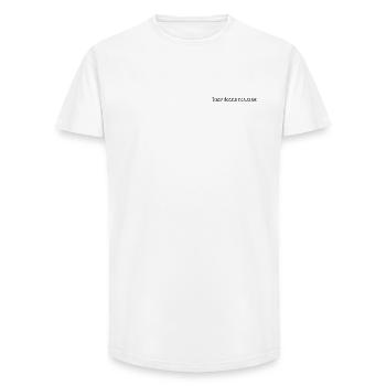Beschäftigt mit nichts tun Faules Zitat - Long Fit Männer T-Shirt - Weiß - Vorne - AI Model Male 185 light (185cm)