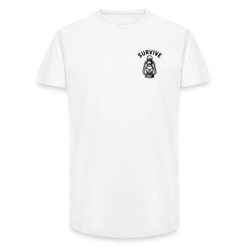 Survive - lantern - Long Fit Men's T-Shirt - white - Front - AI Model Male 185 light (185cm)