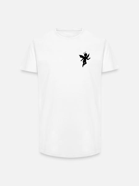 Engelchen zum Schutz - Long Fit Männer T-Shirt - Weiß