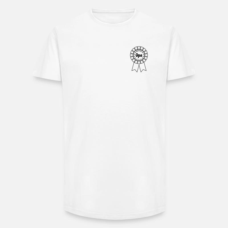 Bester Opa - Long Fit Männer T-Shirt - Weiß
