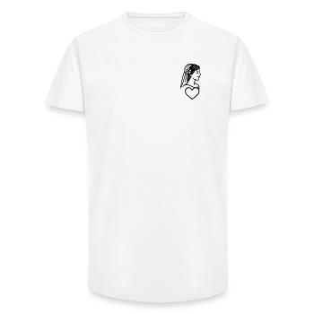 Die Braut - Long Fit Männer T-Shirt - Weiß - Vorne - AI Model Male 185 light (185cm)