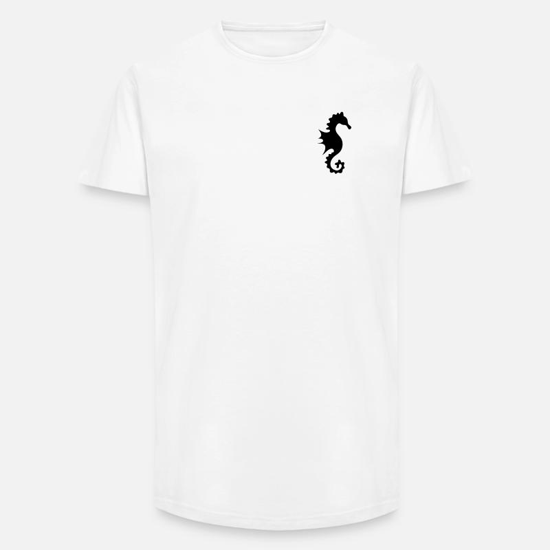 kleines Seepferdchen - Long Fit Männer T-Shirt - Weiß