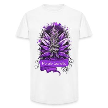 Purple Genetic - Long Fit Men's T-Shirt - white - Front - AI Model Male 185 light (185cm)
