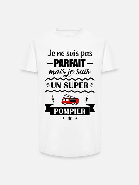 Super Firefighter Fire Hero Feuerwehrauto - Long Fit Männer T-Shirt - Weiß