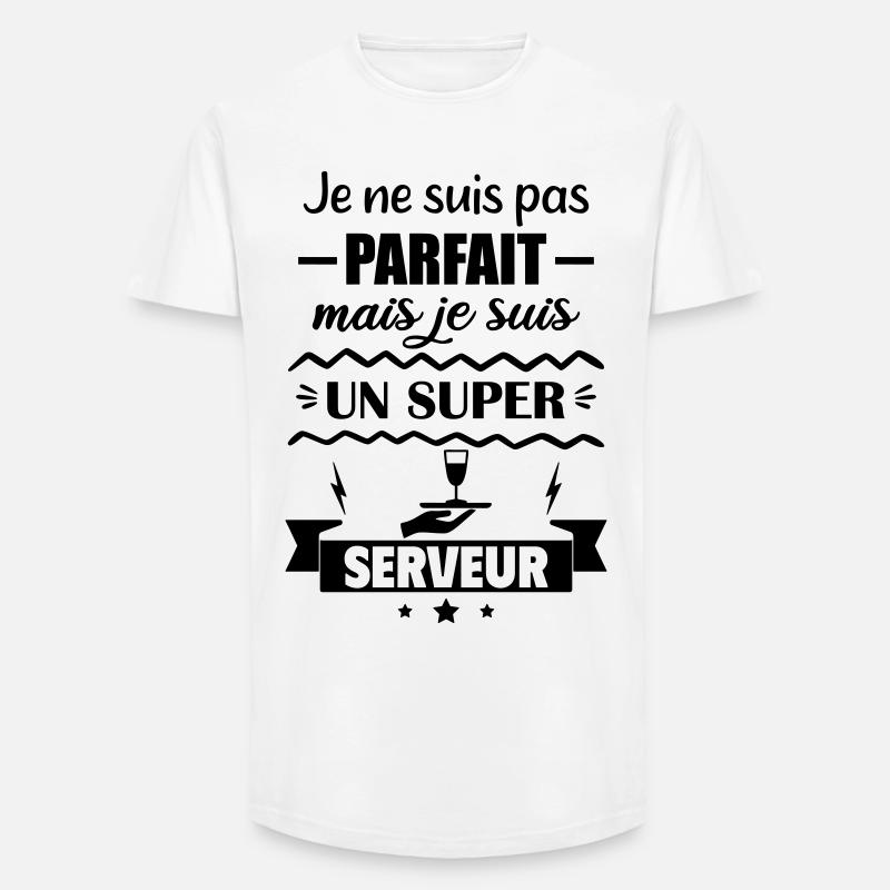 Nicht perfekt, aber toller Server - Long Fit Männer T-Shirt - Weiß