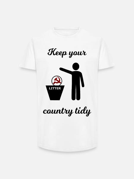 Socialism and Capitalism Funny - Long Fit Men's T-Shirt - white