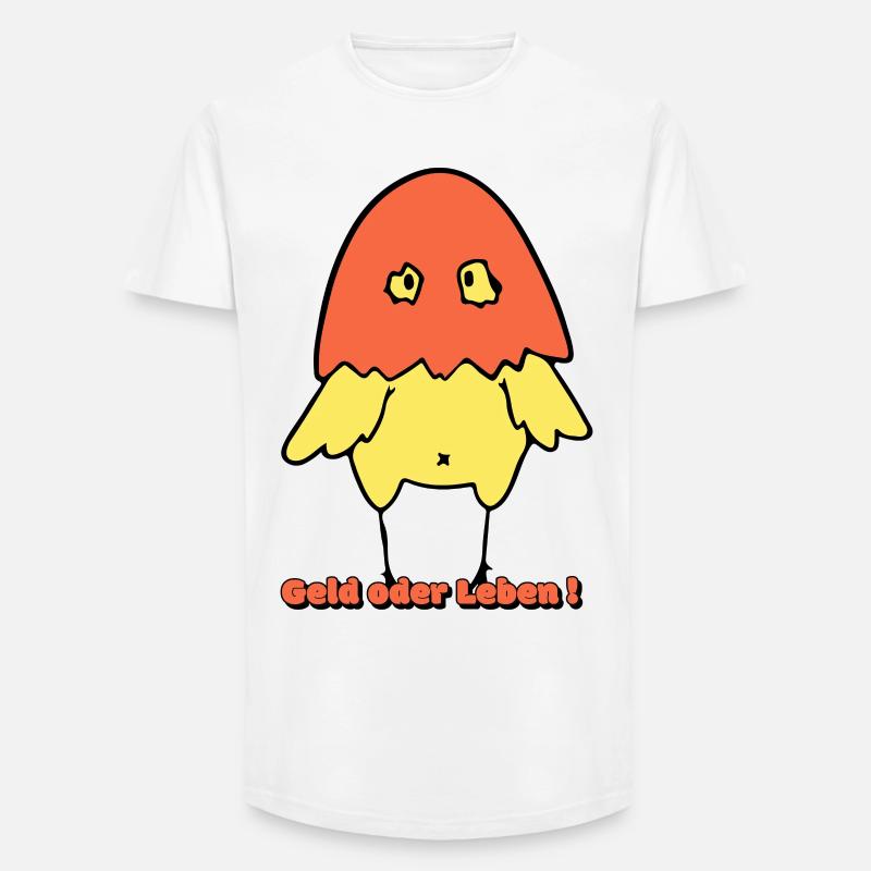 Geld oder Leben!  - Long Fit Männer T-Shirt - Weiß