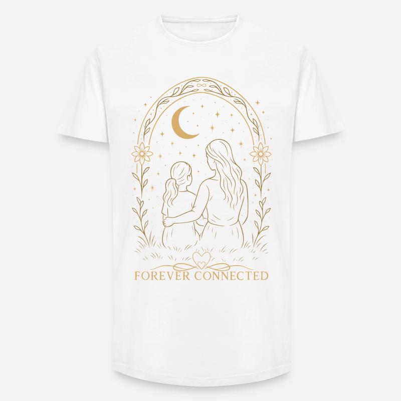 Forever Connected Mama Tochter Geschenkidee - Long Fit Männer T-Shirt - Weiß