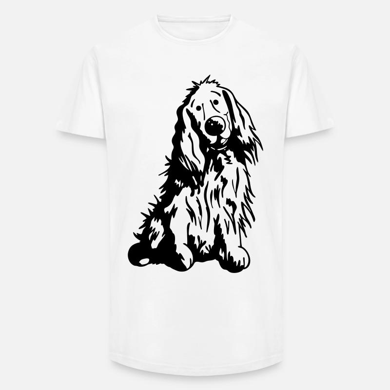 Verträumter Cocker Spaniel - Long Fit Männer T-Shirt - Weiß