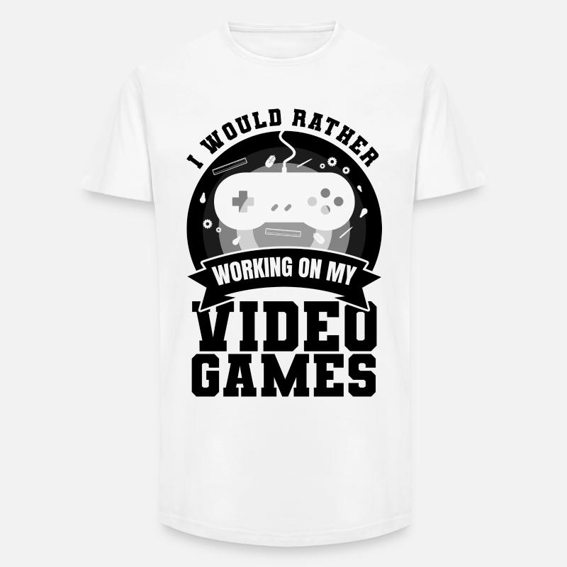 Game Dev - Long Fit Männer T-Shirt - Weiß
