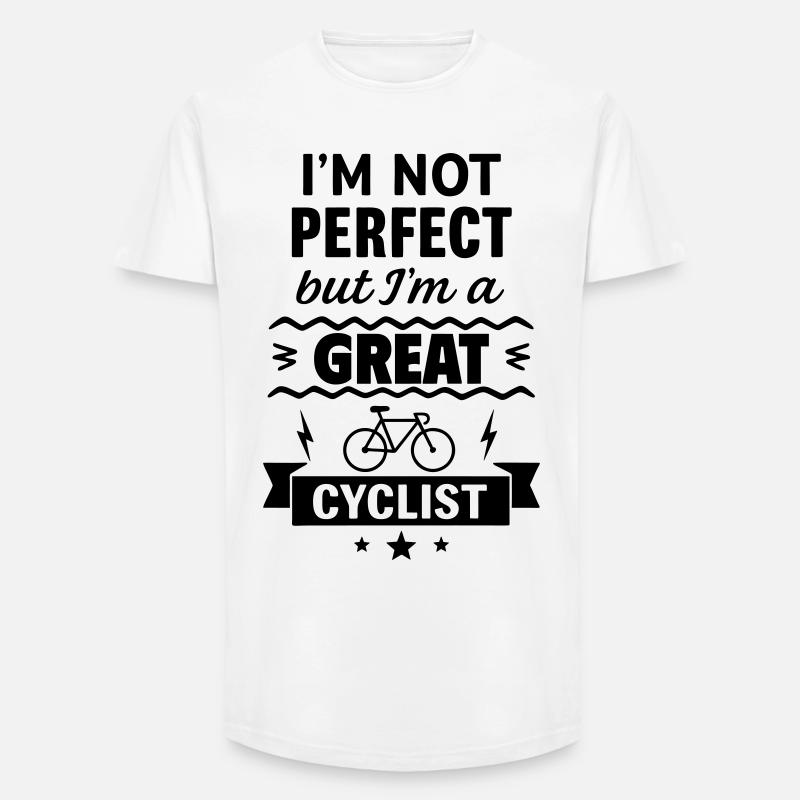 Super Radfahrer - Long Fit Männer T-Shirt - Weiß