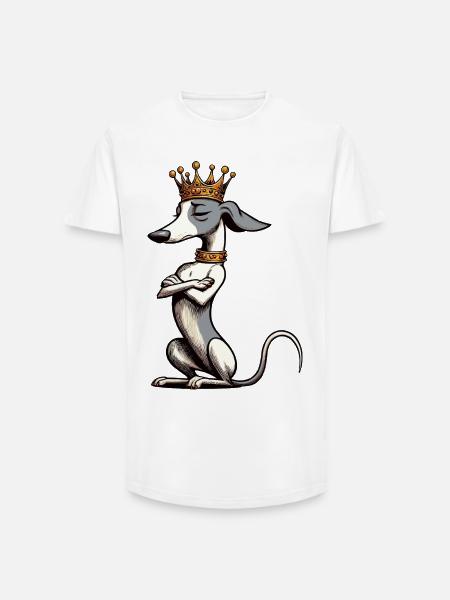 Whippet Windhund Whippets Windhundbesitzer - Long Fit Männer T-Shirt - Weiß