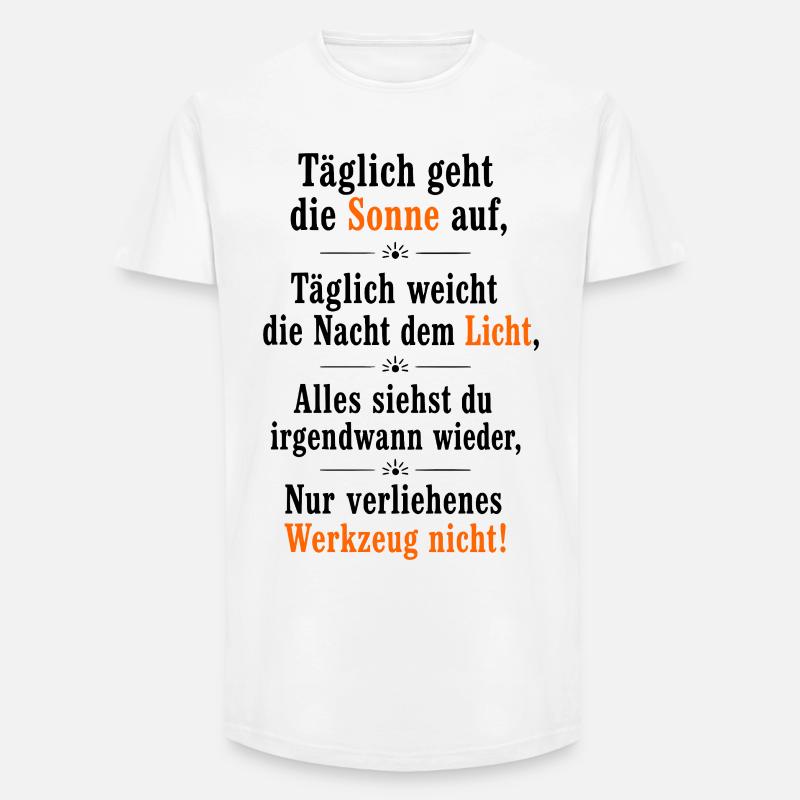 werkzeug_1 - Long Fit Männer T-Shirt - Weiß
