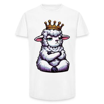 Sheep Sheep Shepherd Sheep Keeper Ram - Long Fit Men's T-Shirt - white - Front - AI Model Male 185 light (185cm)