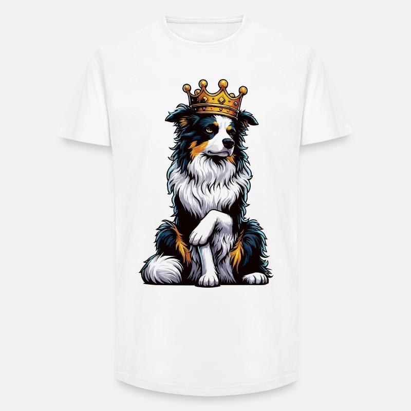 Australian Shepherd Aussie Aussie Owners Aussies - Long Fit Men's T-Shirt - white