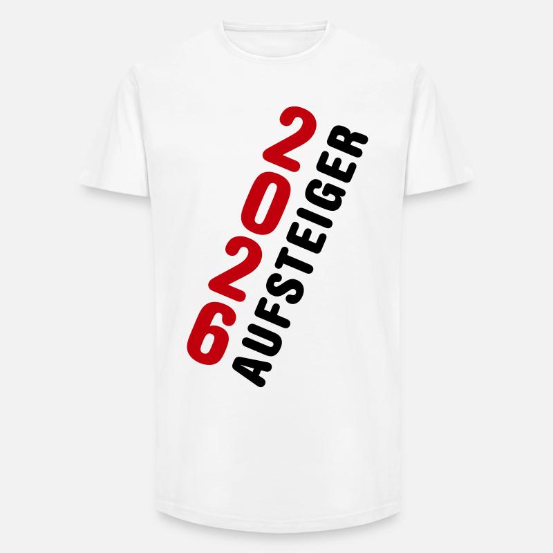 Aufsteiger 2026 Aufstieg - Long Fit Männer T-Shirt - Weiß